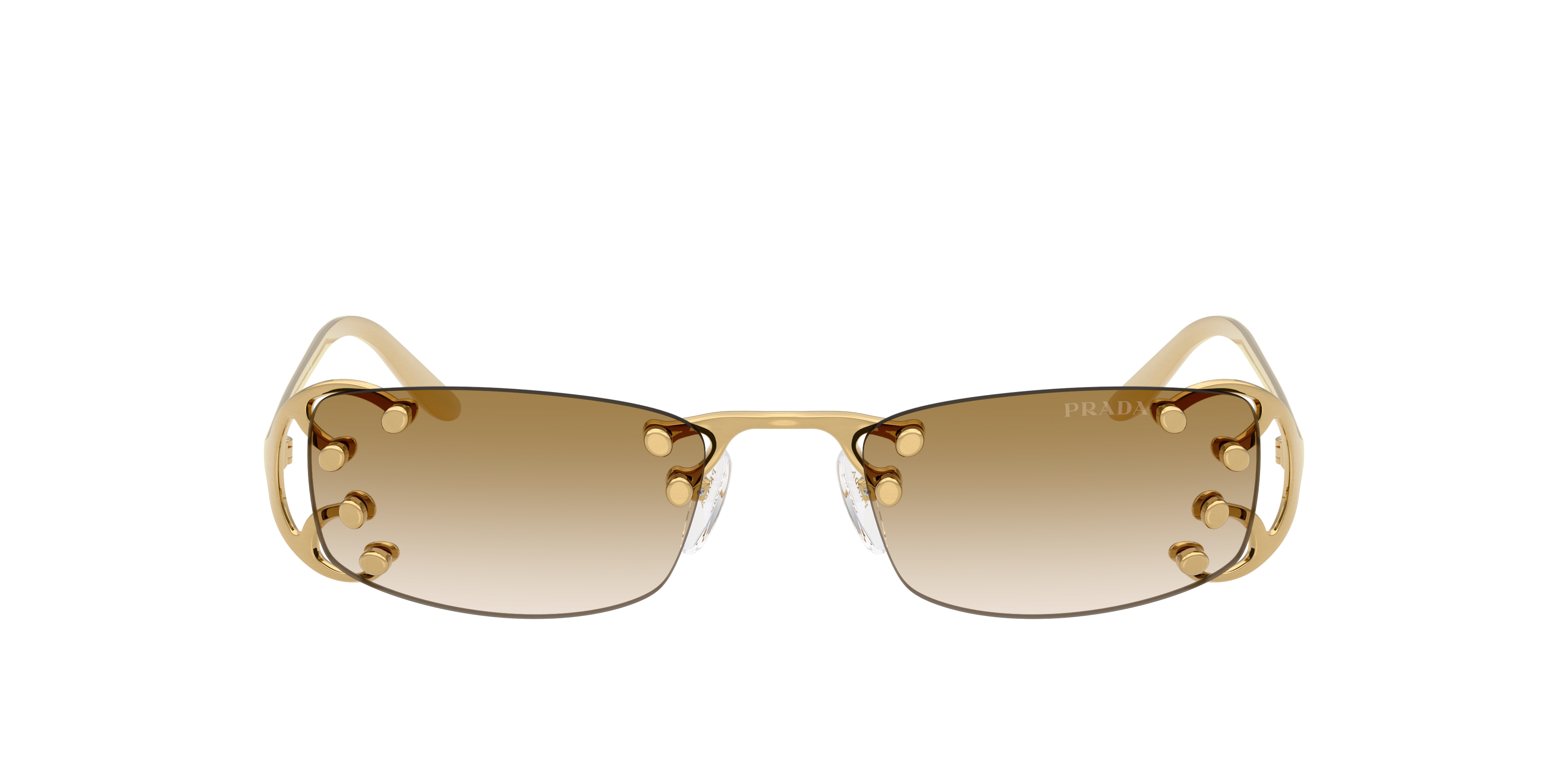 Prada Woman Sunglass Pr C57s In Gold