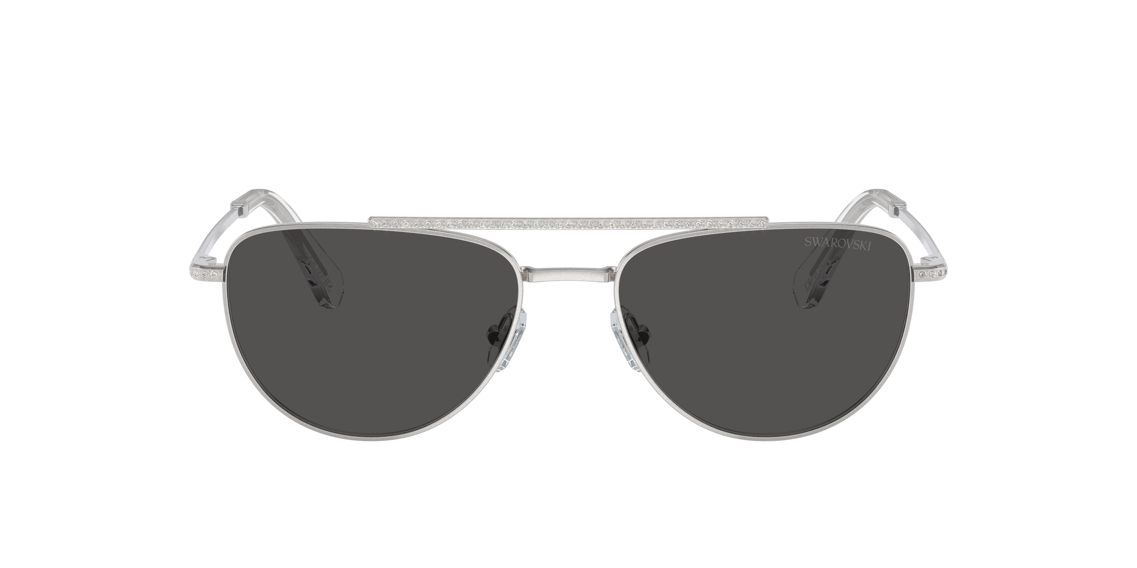 Swarovski SK7007 M (53 - 17) with Grey lenses and Silver frame