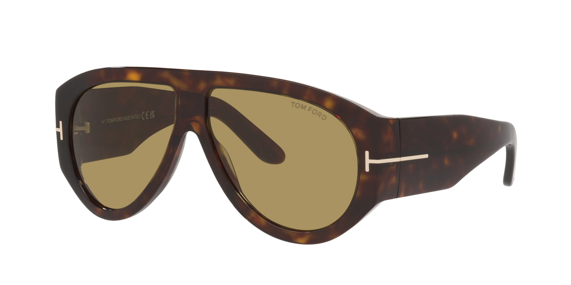 Tom Ford Tortoiseshell Brown Frame Sunglasses with Green Lenses Tom Ford FT0678 L (58 - 18) with Green lenses and Tortoise  main image 4