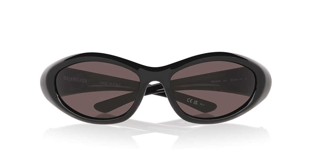 BALENCIAGA BB0384S Black - Unisex Sunglasses, Grey Lens