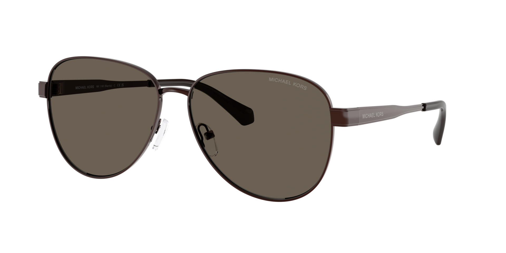 Michael Kors Woman Sunglass MK1160 Biarritz - Frame color: Chocolate Shiny, Lens color: Chocolate Solid