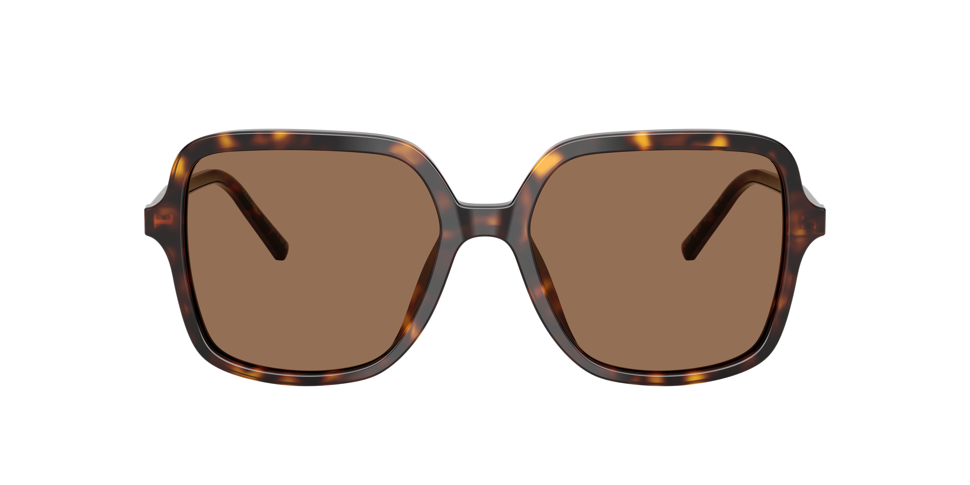 D&G 透け感 ラメヒョウ柄 ノースリーブトップドルガバ Dolce&Gabbana DG4539 L (55 - 17) with Brown lenses and Tortoise