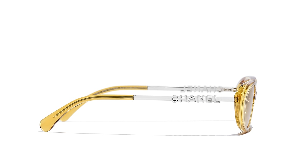 Chanel Oval Sunglasses CH5565 CH5565 L (54 - 17) with Yellow