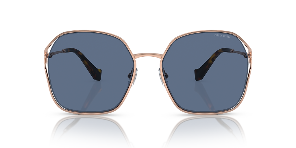 Miu Miu MU 52WS XL (60 - 19) with Blue lenses and Pink frame