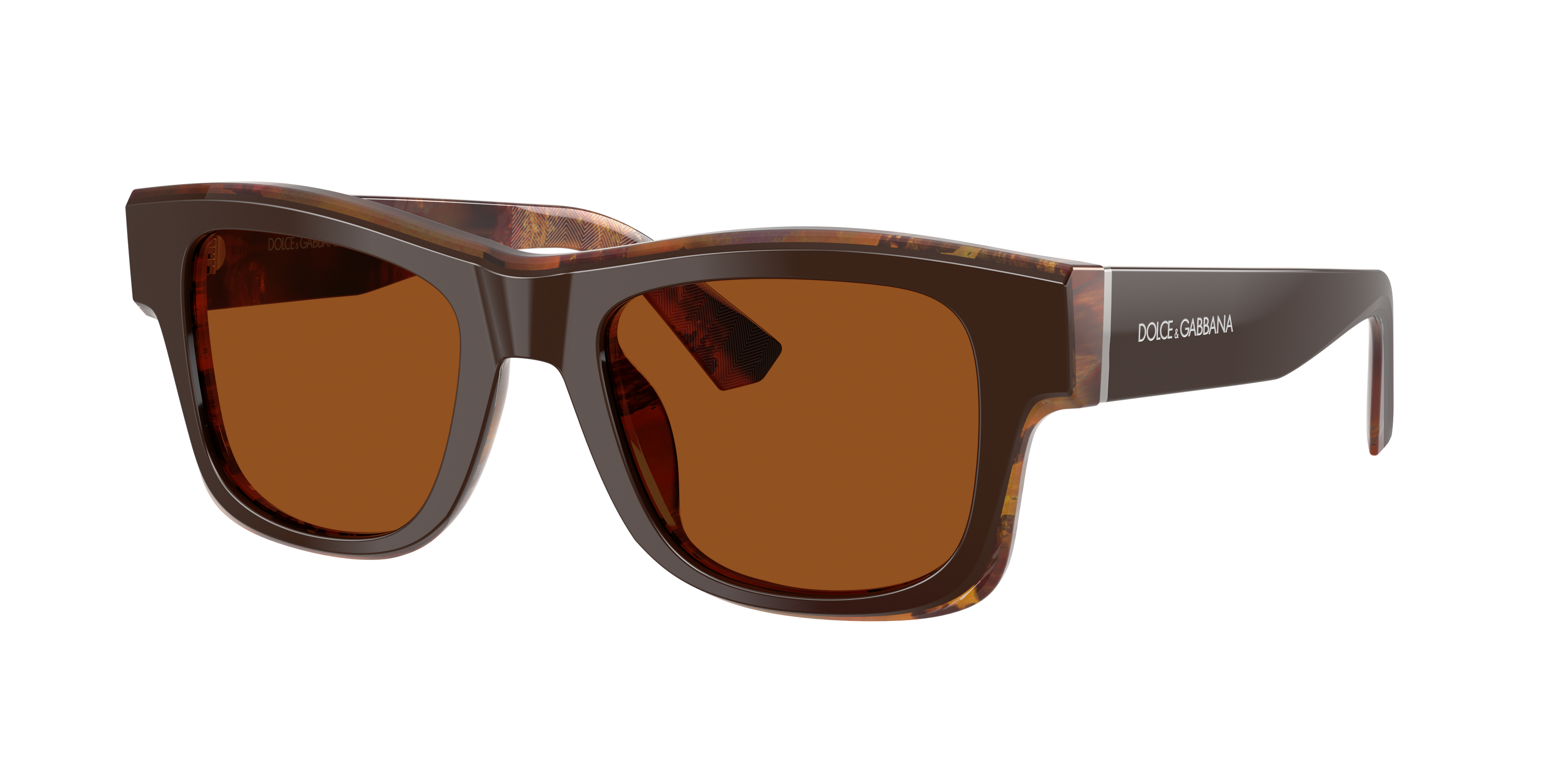 Dolce&Gabbana Man Sunglass DG4515 -  Frame color: Top Brown/Pearl Gold/Brown, Lens color: Dark Brown