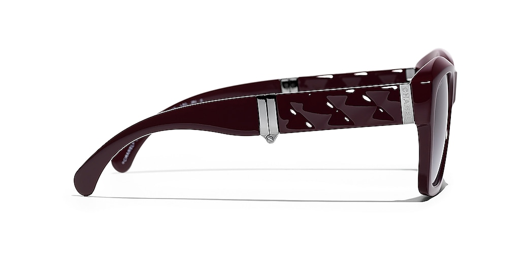 Chanel Square Sunglasses CH6055B M (54 - 19) with Red lenses