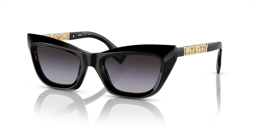 Burberry BE4409 M (51 - 21) with Grey lenses and Black frame  display picture 1