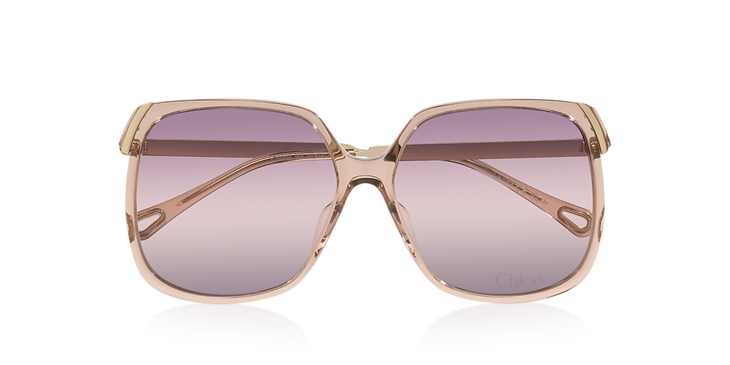 Chloé CH0286S XL (60 - 15) with Violet lenses and Brown frame