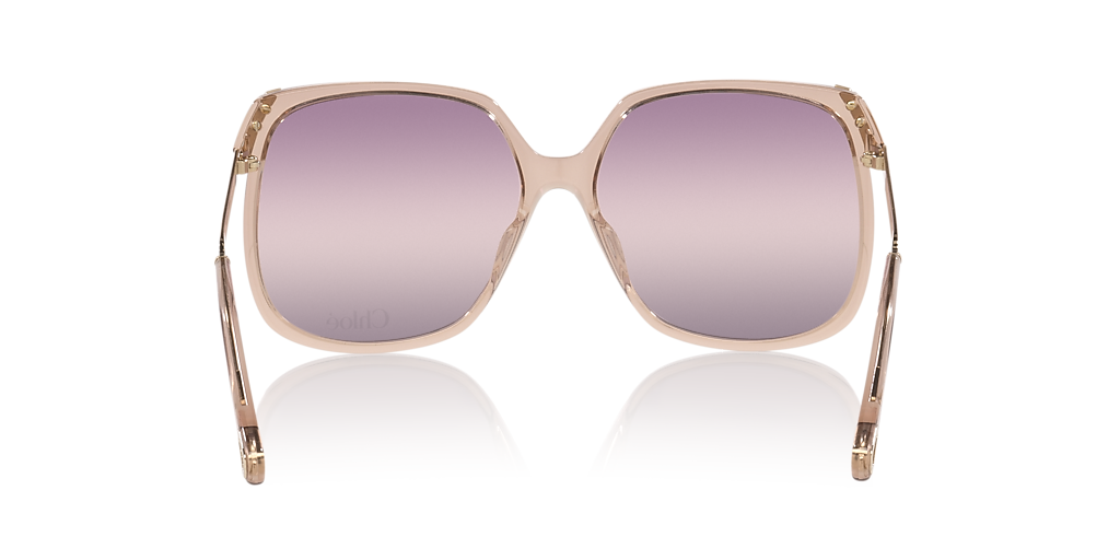 Chloé CH0286S XL (60 - 15) with Violet lenses and Brown frame