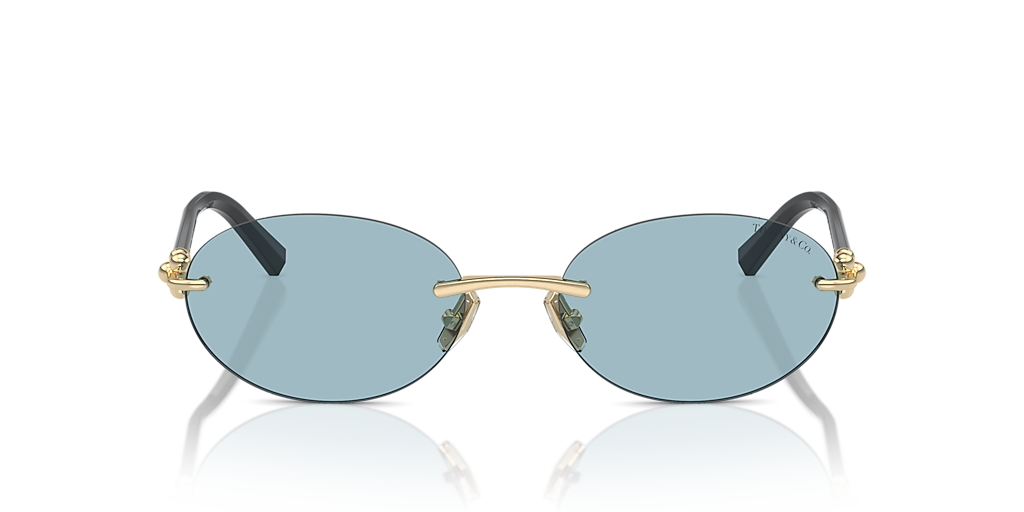TIFFANY ティファニー リムレス Sunglasses サングラス TF3104D Tiffany & Co. TF3104D L (56 - 18) with Blue lenses and Gold