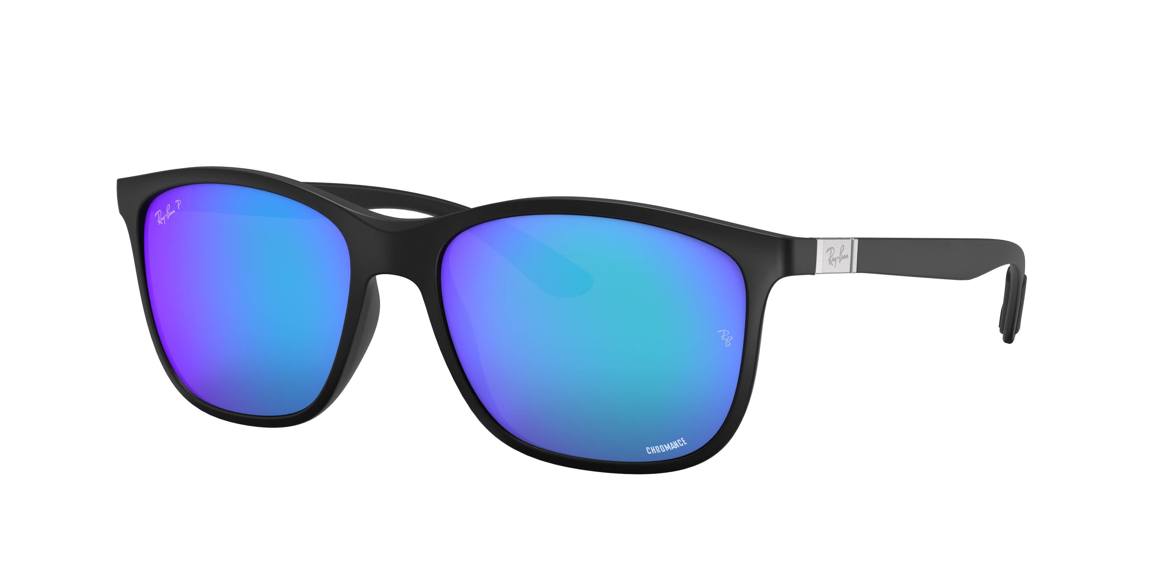 Ray Ban RB4330 D サングラス Ray-Ban RB4330CH Chromance XL (56 - 17) with Blue lenses and