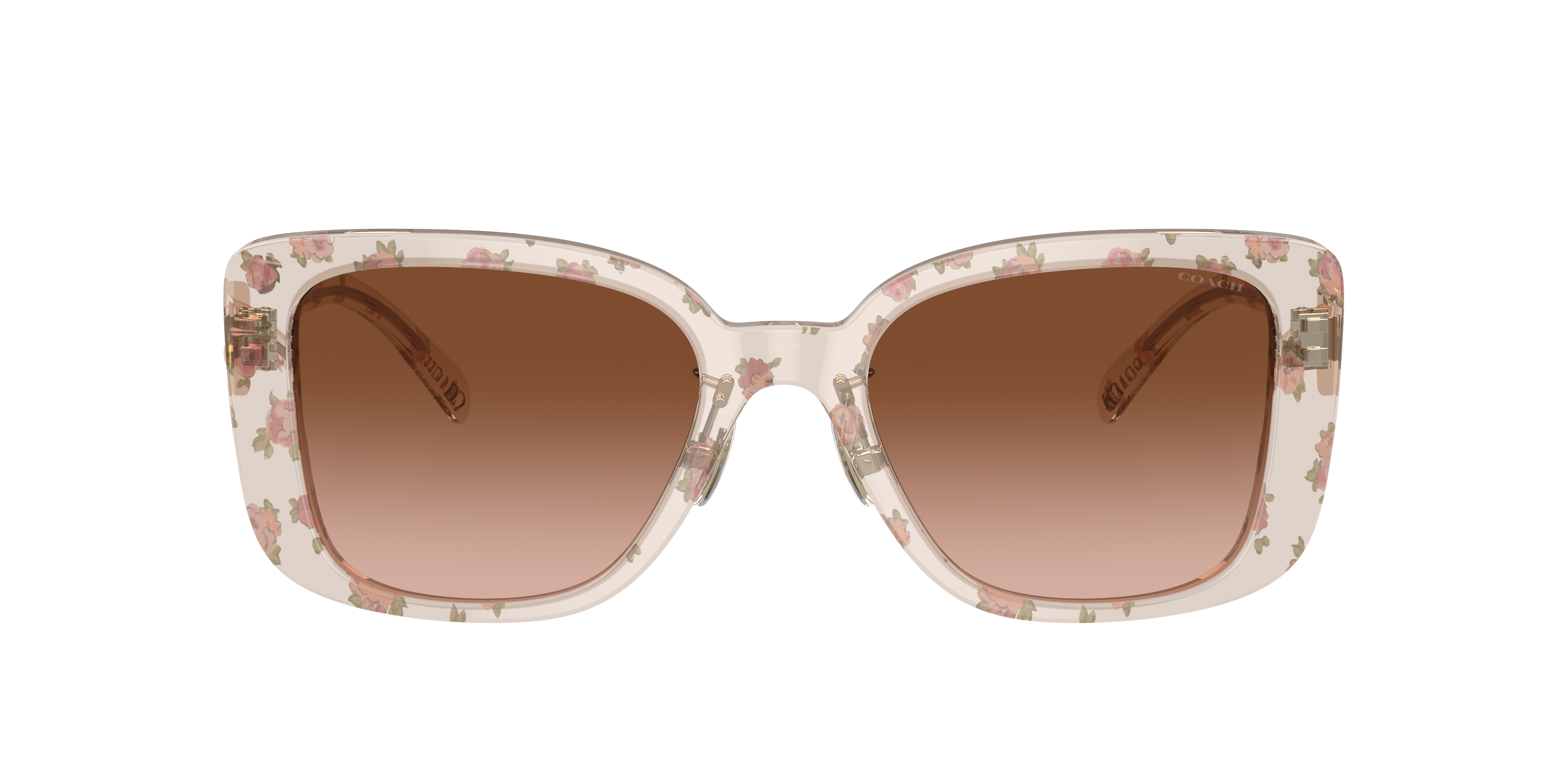 COACHサングラス COACH コーチ サングラス HC8352 クリア 花柄 54□20 145 2N