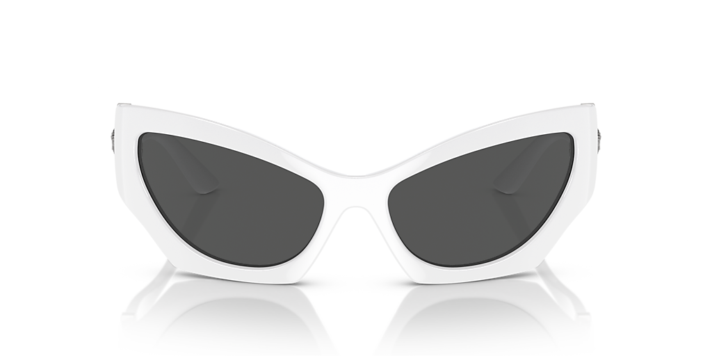 サングラス VERSACE Woman Sunglasses White 0VE4442 314/M3 Versace Round Ladies Sunglasses, VE4442 314/M3, White