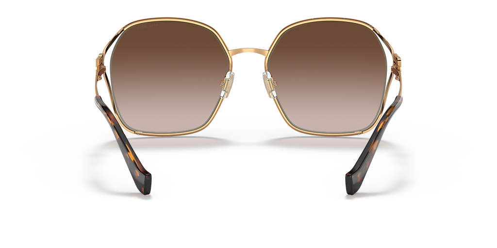 MIU MIU MU 52WS Brass - Women Luxury Sunglasses, Brown Gradient Lens
