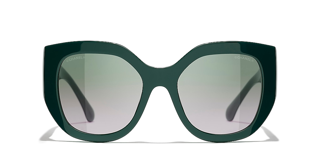 CHANEL☆ ロゴ Butterfly バタフライ サングラス CH5550 Chanel Butterfly Sunglasses CH5550 L (55 - 20) with Brown