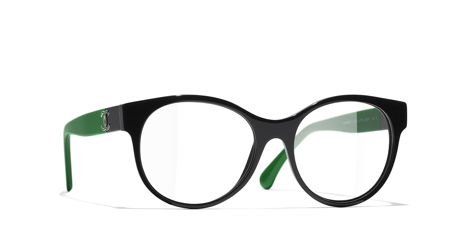 Chanel Woman Sunglass Pantos Eyeglasses CH3471 -  Frame color: Black, Lens color: Demo Lens
