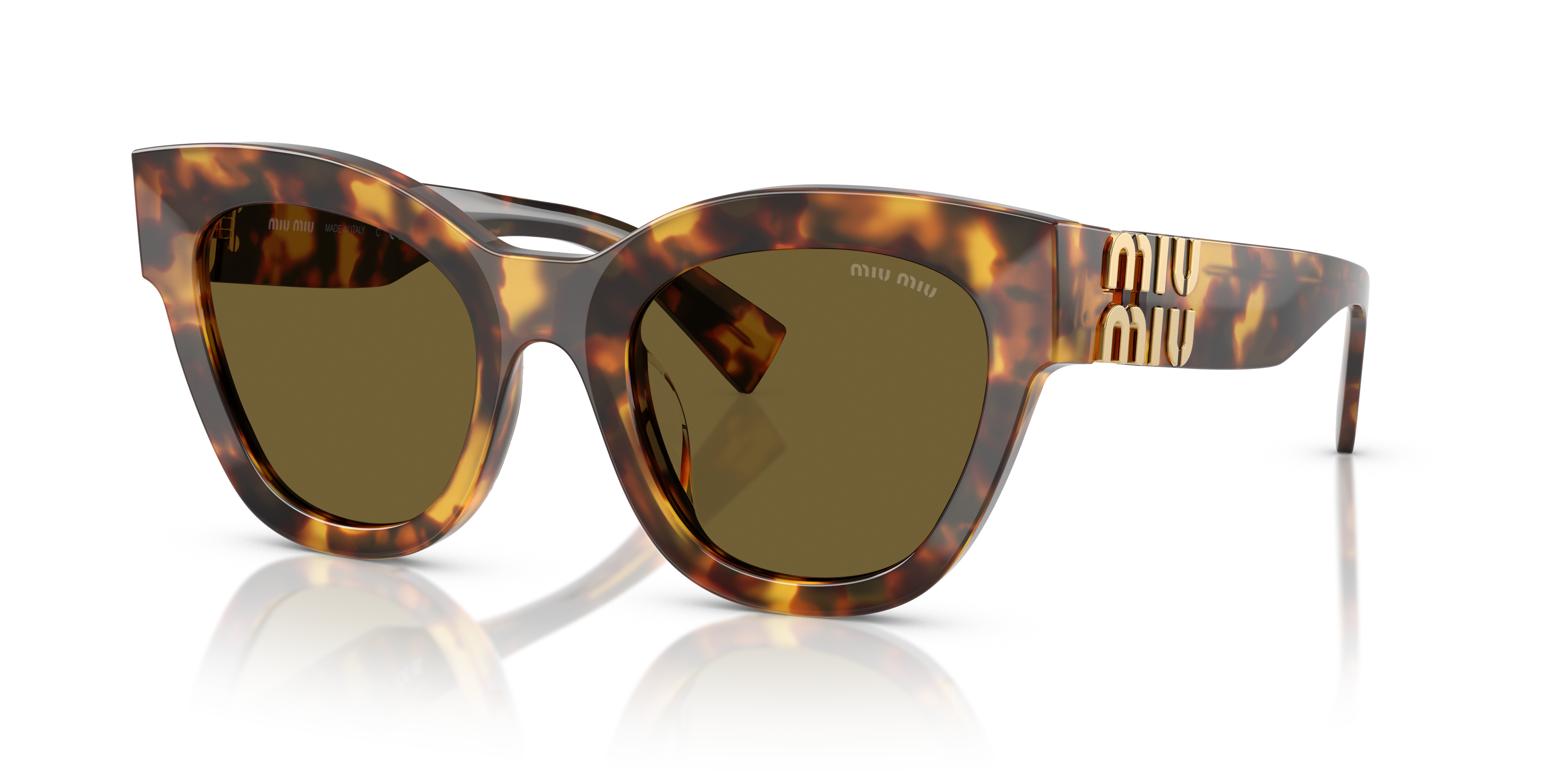 Miu Miu MU 01YS L (51 - 22) with Brown lenses and Tortoise frame