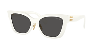 Miu Miu MU 04YS 54 Dark Grey & Black Sunglasses | Sunglass Hut  