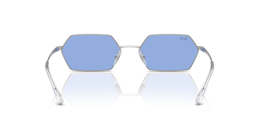 Ray-Ban Yevi Bio-Based XL (58 - 18) with Blue lenses and Silver