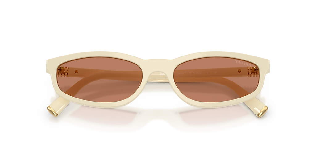 Miu Miu MU A06SF S (54 - 17) with Brown lenses and White  display picture 1