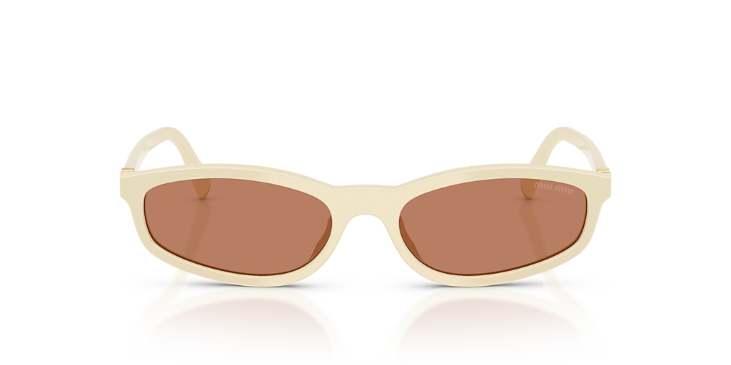 Miu Miu MU A06SF S (54 - 17) with Brown lenses and White frame