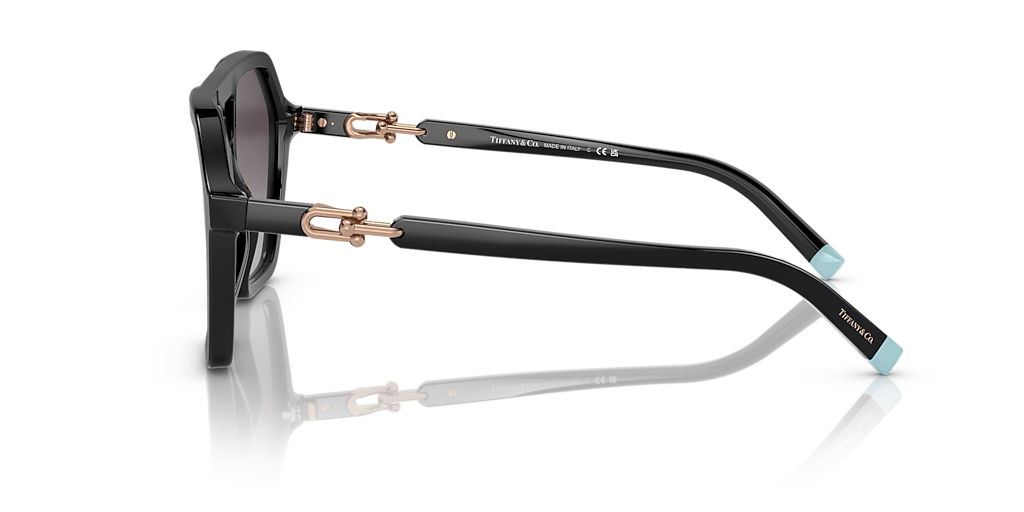 TIFFANY & CO. TF4198 Black - Women Luxury Sunglasses, Grey Gradient Lens