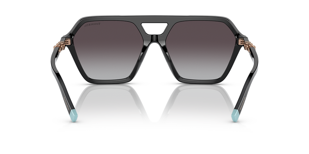 TIFFANY & CO. TF4198 Black - Women Luxury Sunglasses, Grey Gradient Lens
