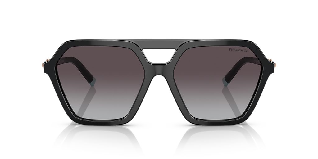 TIFFANY & CO. TF4198 Black - Women Luxury Sunglasses, Grey Gradient Lens