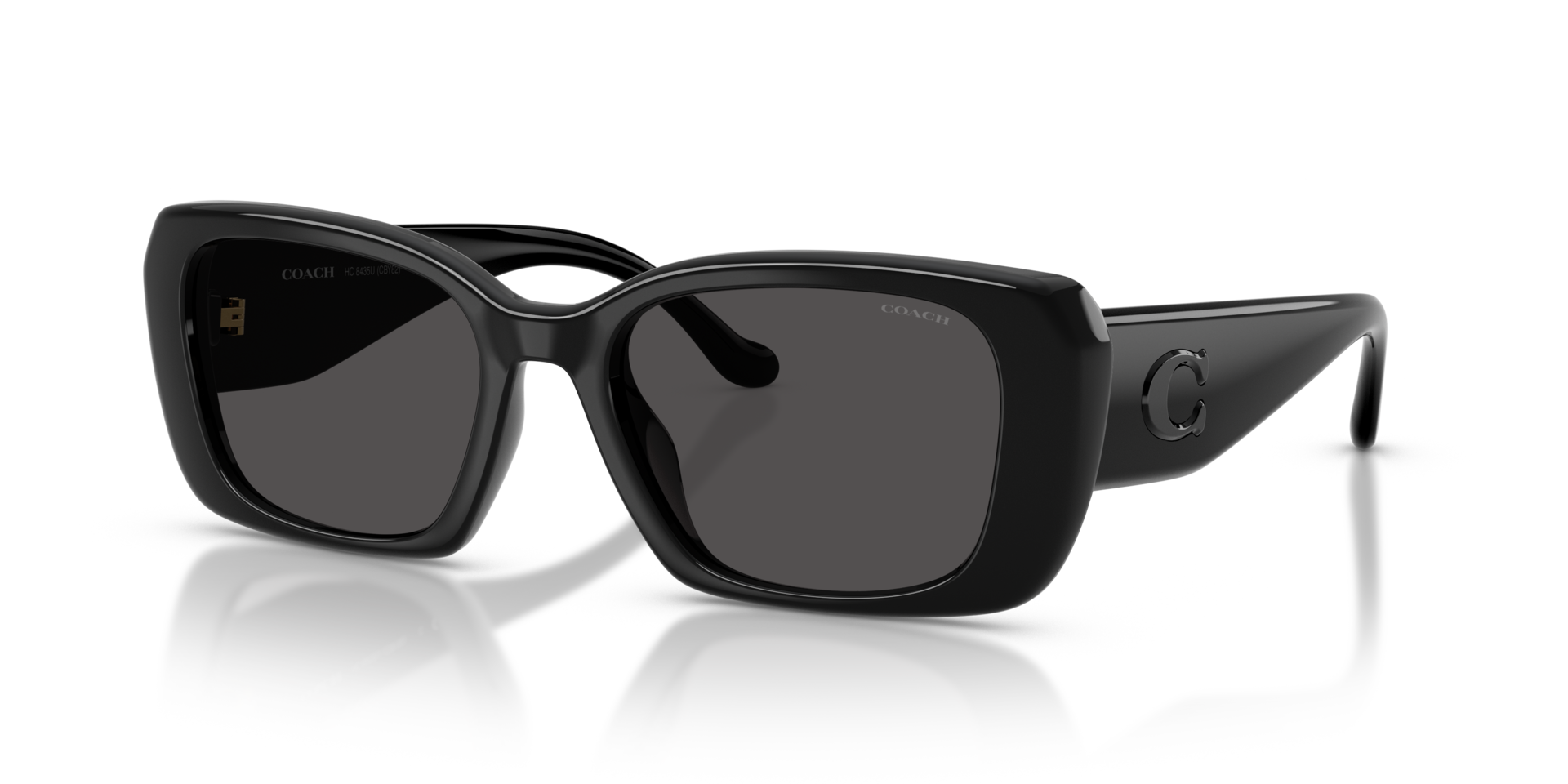 Coach CBY82 M (54 - 19) with Grey lenses and Black frame  display picture 2