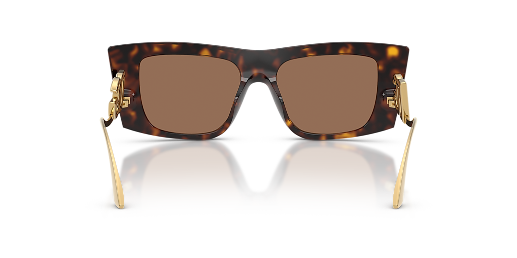 DOLCE&GABBANA DG4510 Brown Tortoise - Women Luxury Sunglasses, Dark Brown Lens
