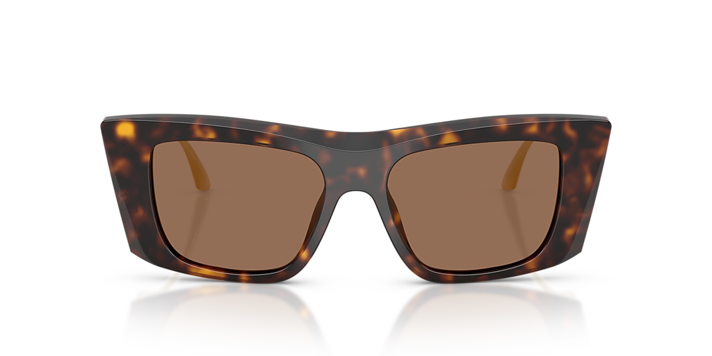 DOLCE&GABBANA DG4510 Brown Tortoise - Women Luxury Sunglasses, Dark Brown Lens