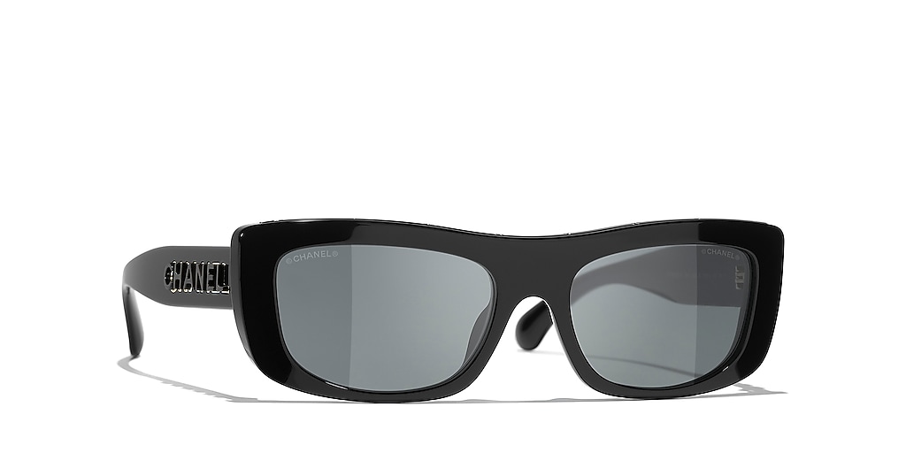 Chanel Rectangle Sunglasses CH5559 M (56 - 18) with Grey lenses