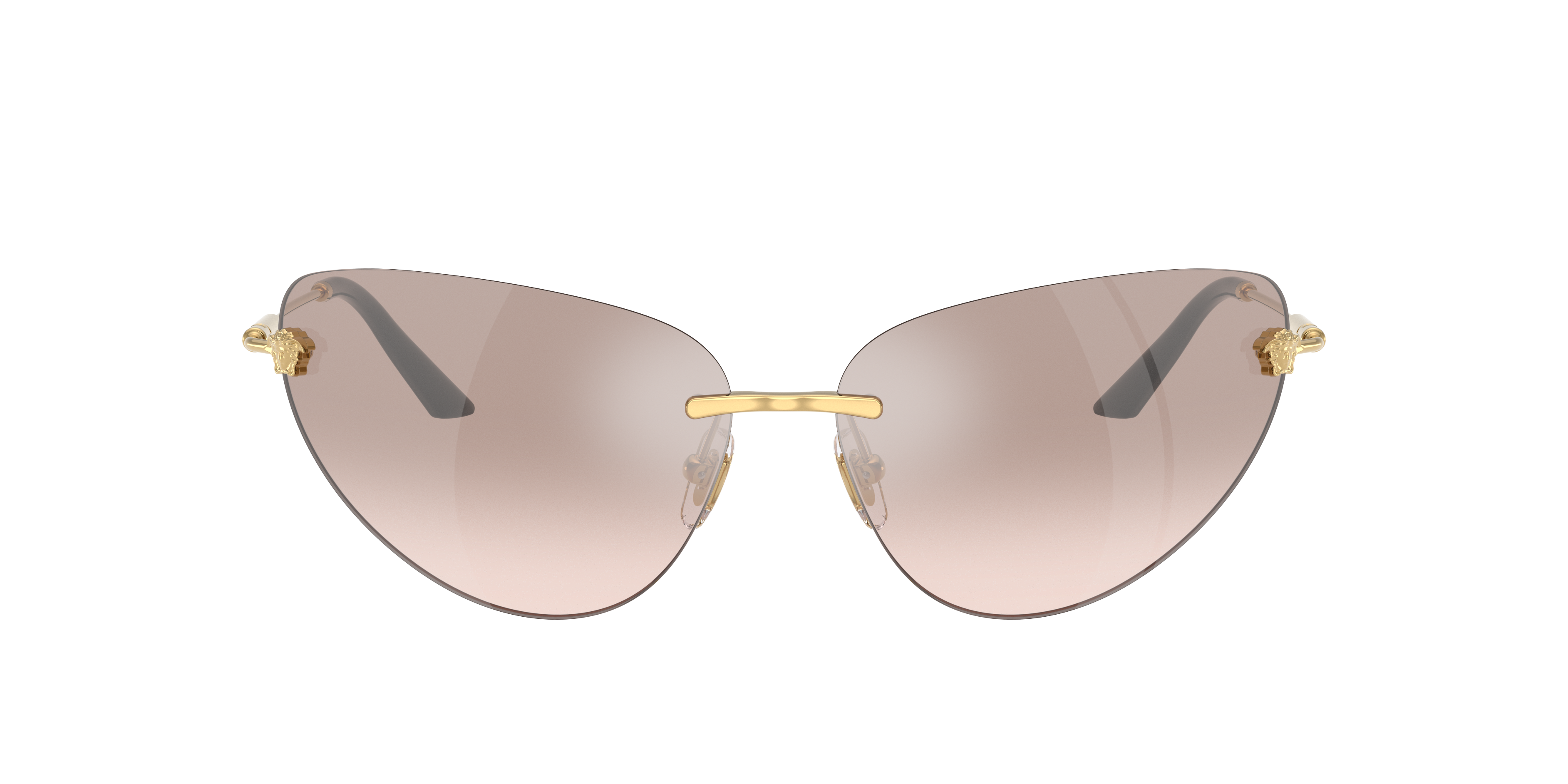 Versace VE2281 XXL (64 - 13) with Brown lenses and Gold frame