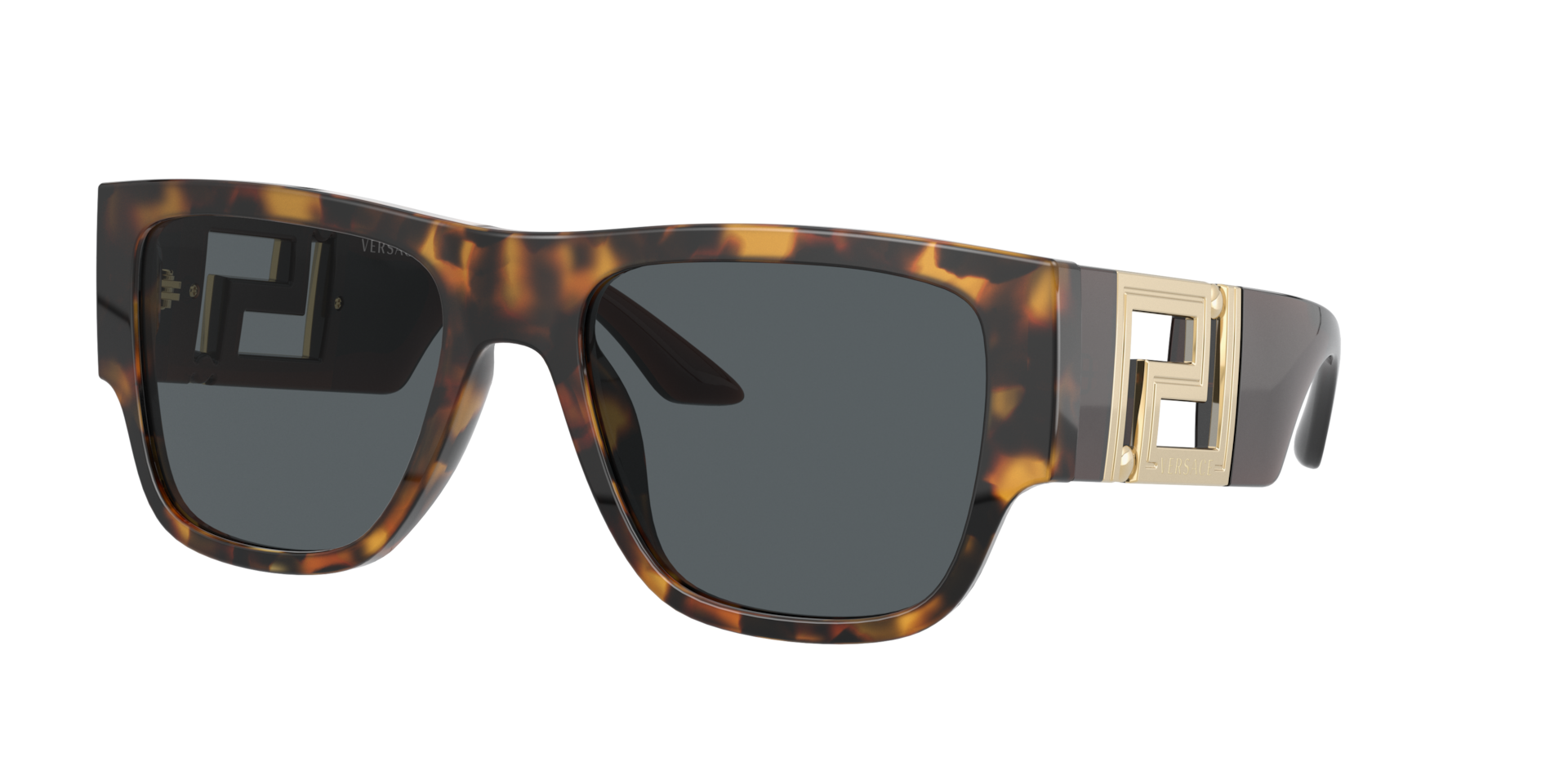 Versace Man Sunglass VE4403 -  Frame color: Havana, Lens color: Dark Grey