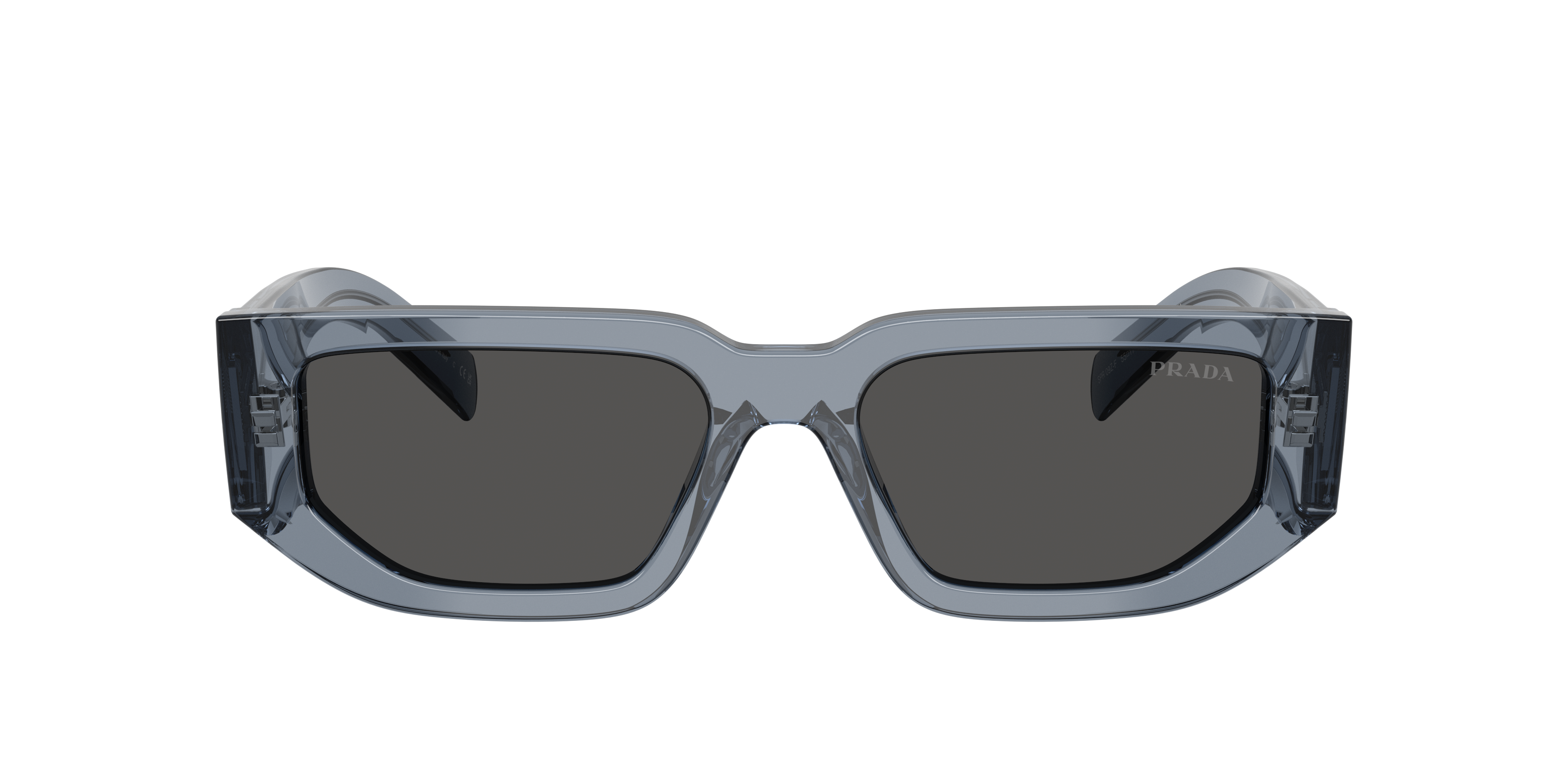 Prada PR 09ZSF L (55 - 17) with Grey lenses and Blue frame