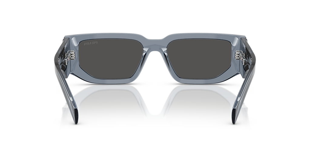 Prada PR 09ZSF L (55 - 17) with Grey lenses and Blue frame  display picture 1