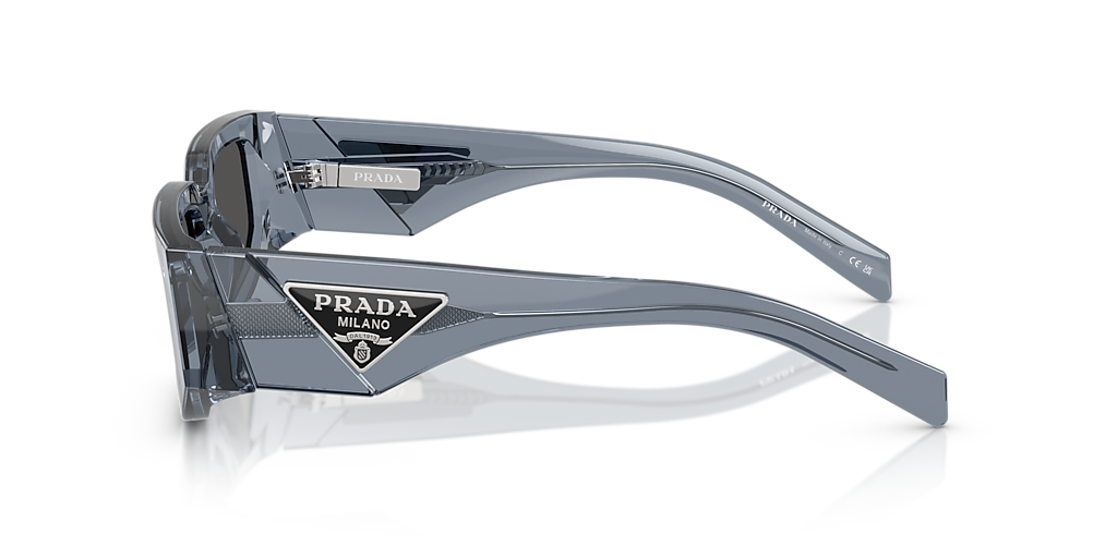 Prada PR 09ZSF L (55 - 17) with Grey lenses and Blue frame