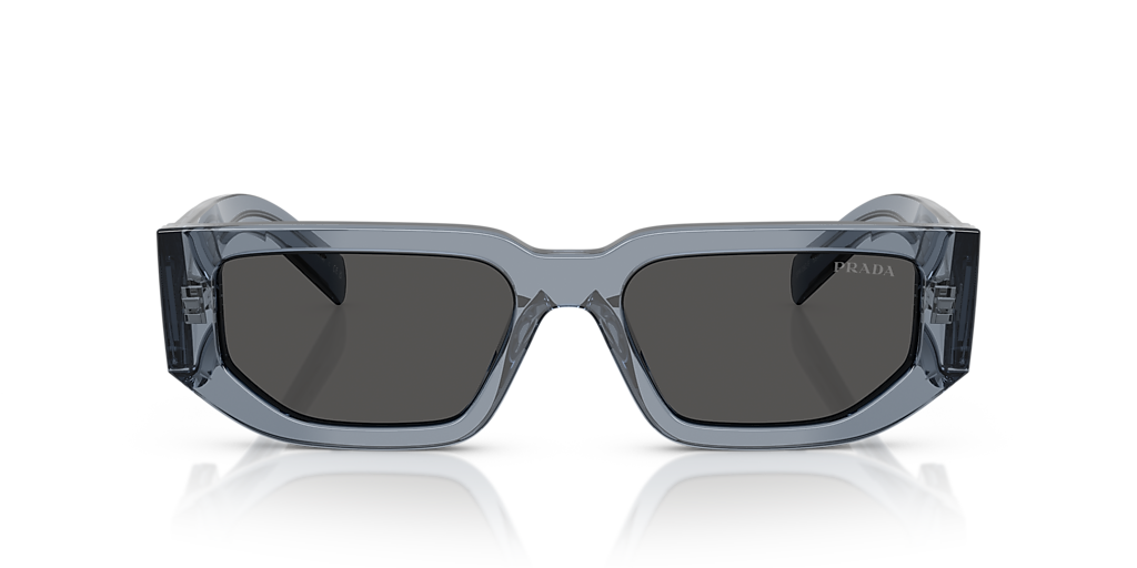 Prada PR 09ZSF L (55 - 17) with Grey lenses and Blue frame  display picture 2