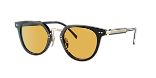 Prada PR A06S M (50 - 21) with Yellow lenses and Brown frame