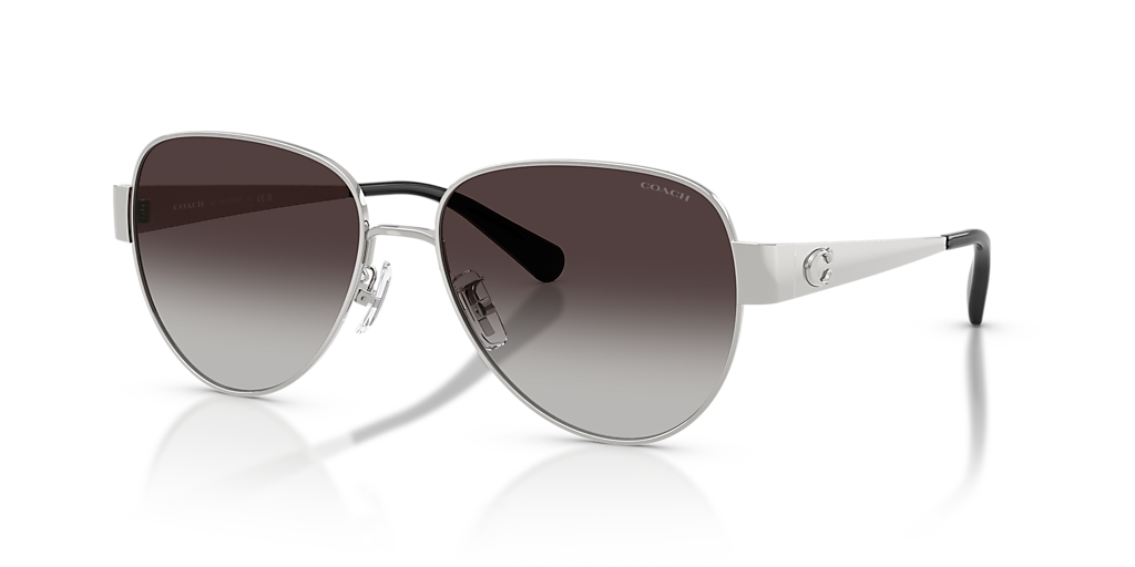 Coach CDP37 L (57 - 16) with Grey lenses and Silver frame