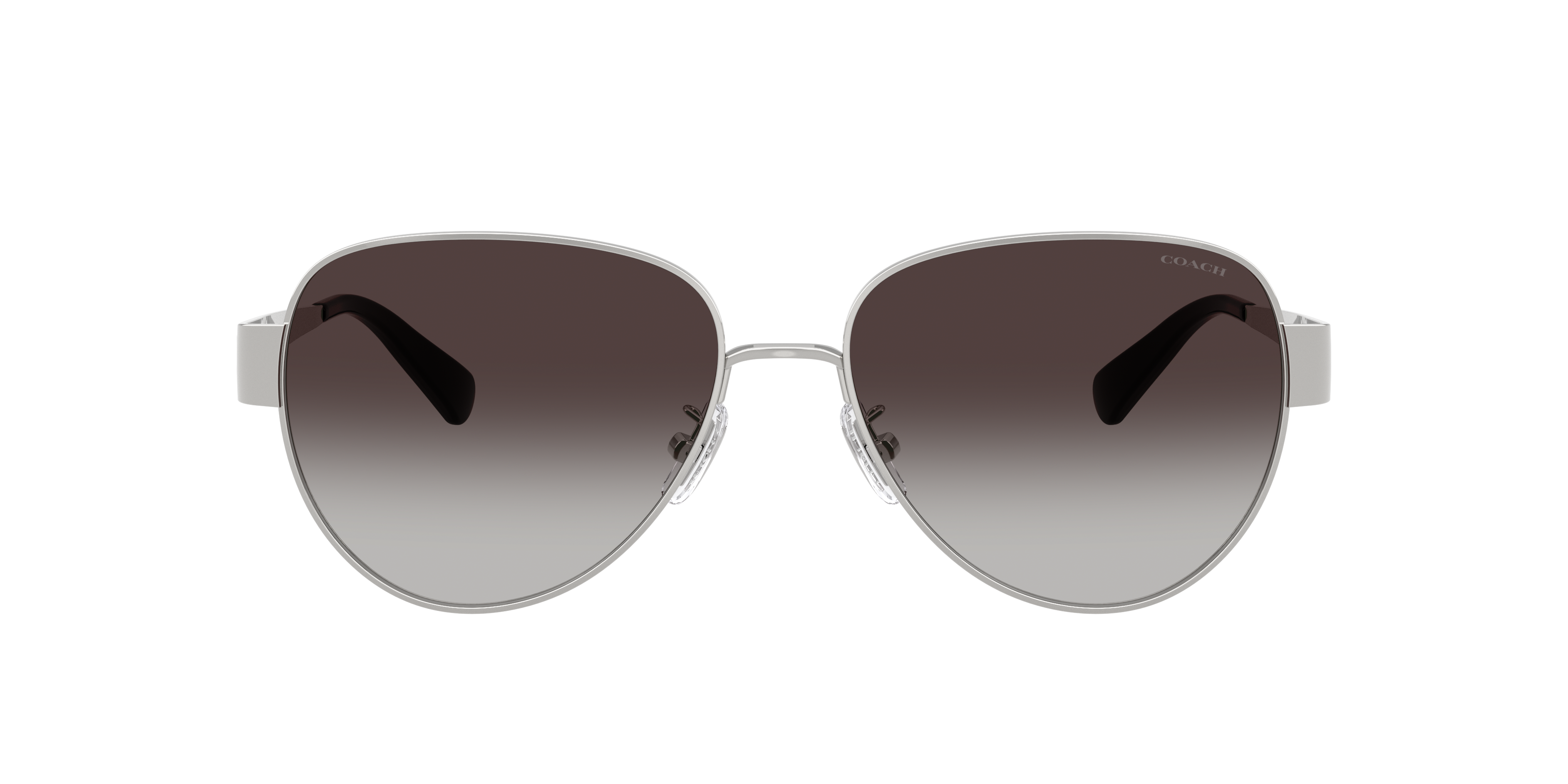 Coach HC7186 CDP37 L (57 - 16) with Grey lenses and Silver frame