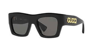 GUCCI スクエアフレムサンクラス GG1071S 001 GUCCI GG1071S 001 Black Cat Eye 55 mm Women's Sunglasses | eBay