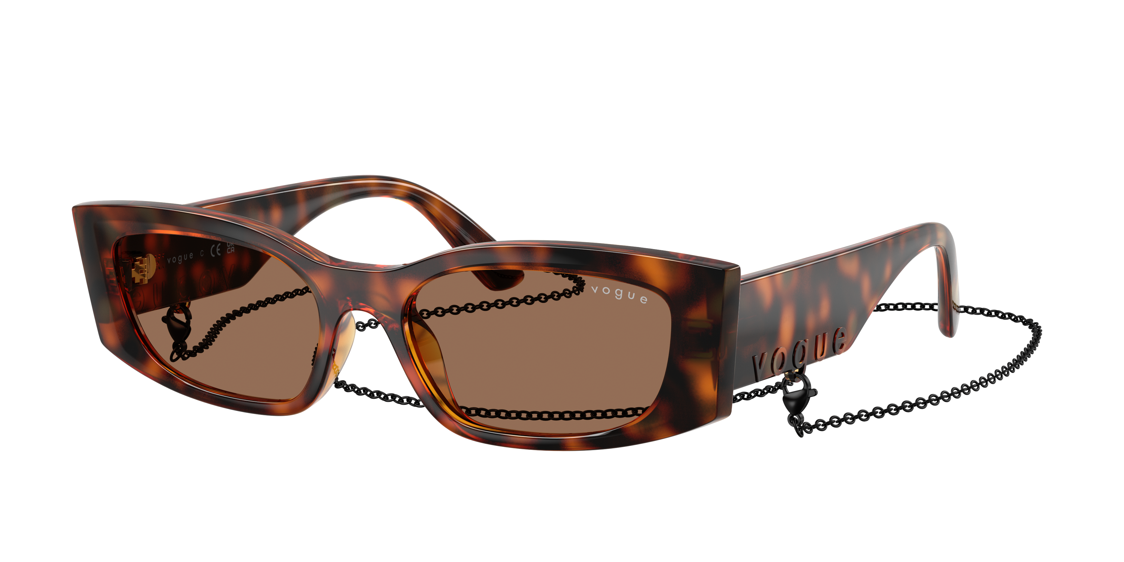 Vogue Eyewear Woman Sunglass VO5655SU -  Frame color: Dark Havana, Lens color: Dark Brown