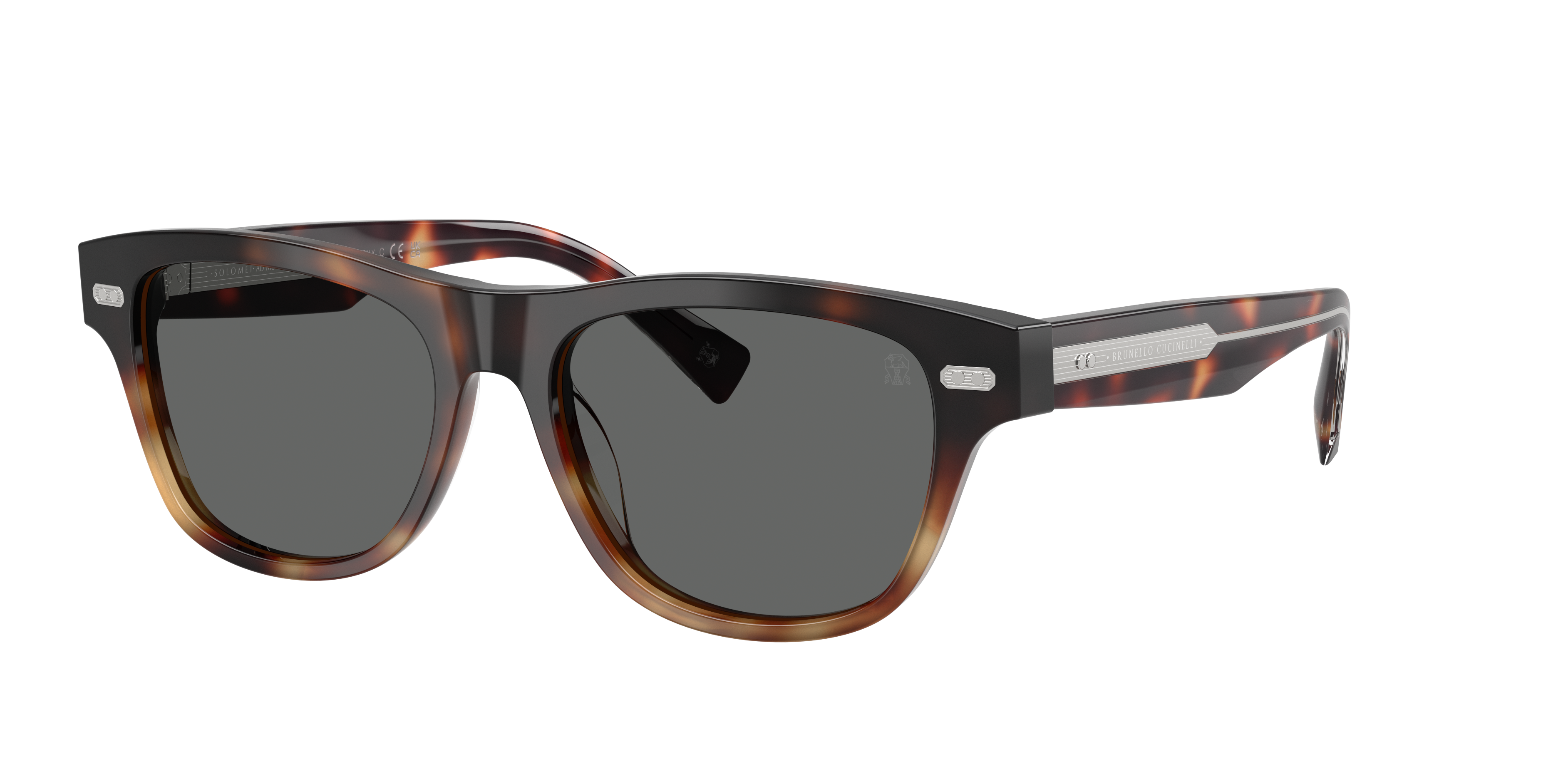 Brunello Cucinelli Man Sunglass Bc3005s In Dark Grey
