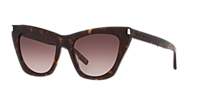 Saint Laurent SL 214 Kate L (55 - 20) with Grey lenses and