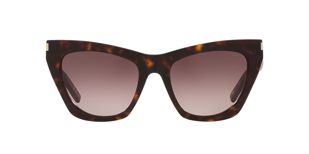 SAINT LAURENT SL 214 Kate Tortoise - Women Sunglasses, Purple Lens