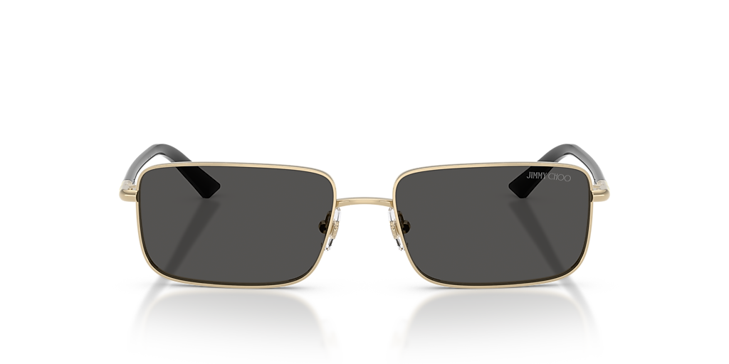 Jimmy Choo JC4027 M (55 - 16) com Lentes Cinza e Armação Ouro Jimmy Choo JC4027 M (55 - 16) com Lentes Cinza e Armação Ouro