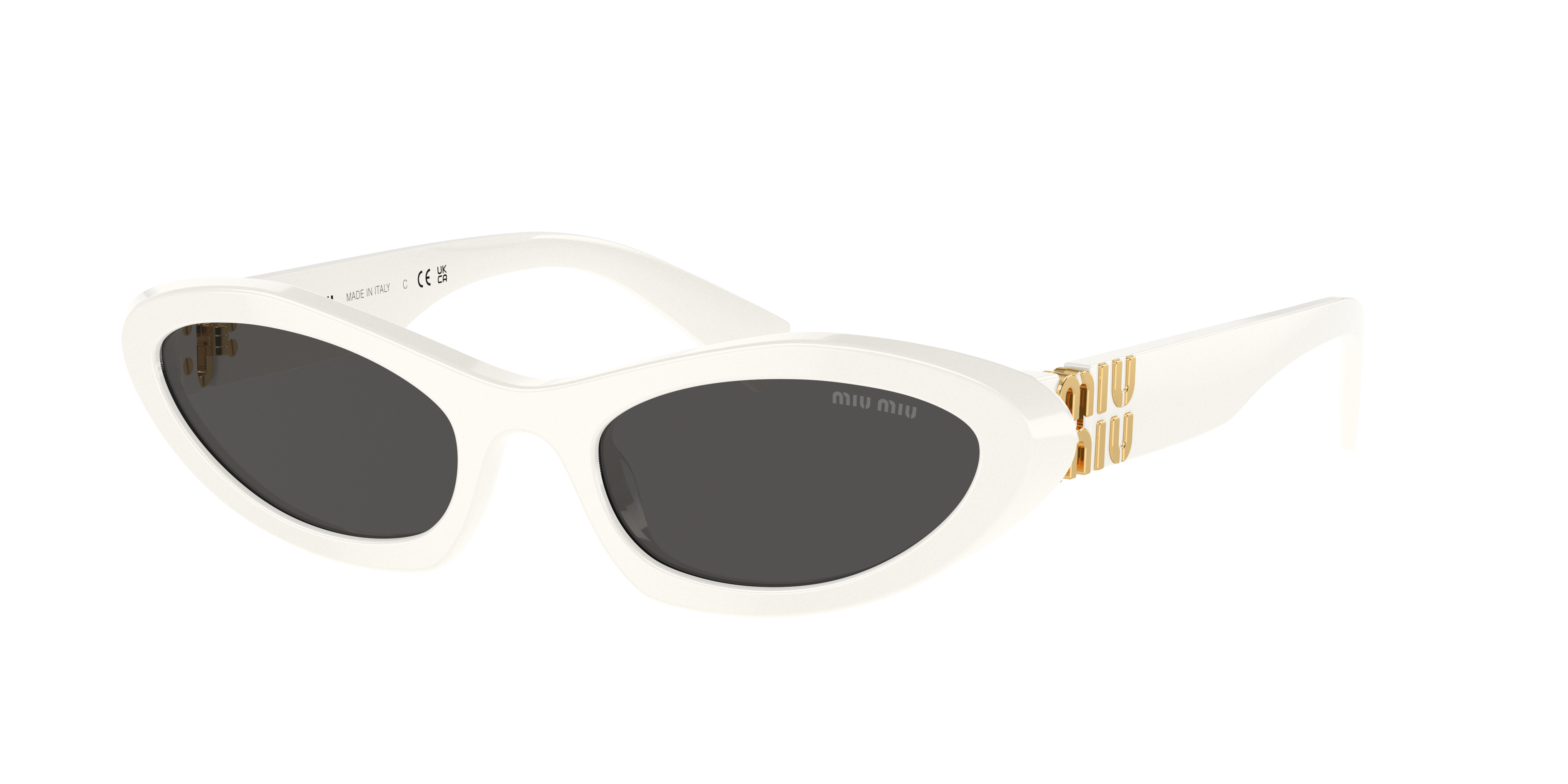 Miu Miu MU 09YS M (54 - 20) with Grey lenses and White frame
