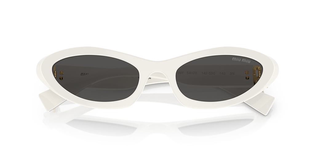 Miu Miu MU 09YS M (54 - 20) with Grey lenses and White frame