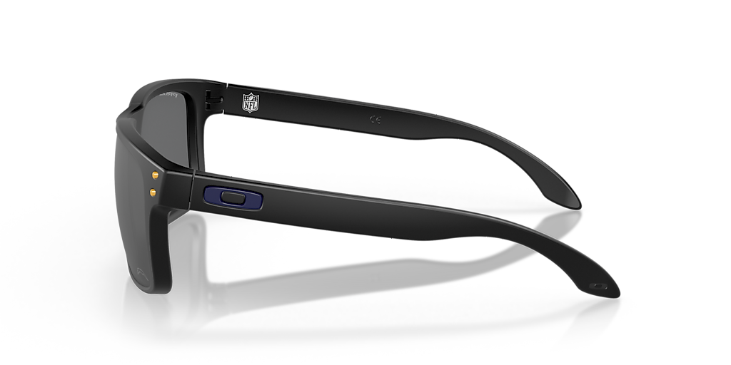 OAKLEY OO9102 Los Angeles Chargers Holbrook Matte Black - Man Sunglasses, Prizm Black Lens